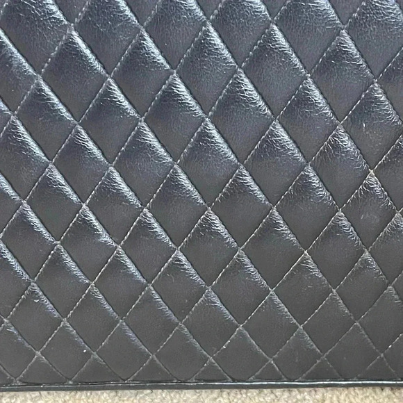 Rare Vintage Judith Leiber Quilted Black Leather Top Handle Bag Collector Item - Picture 5 of 15